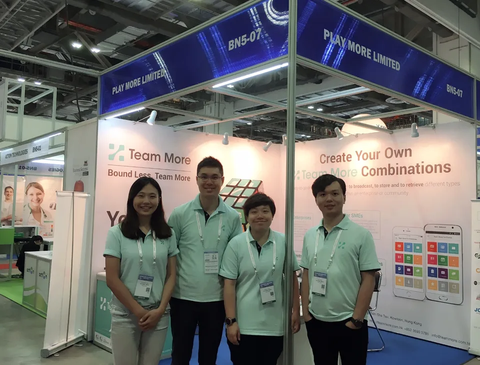 Team More exhibits at the CommunicAsia Singapore